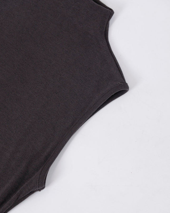 AIXILI High-Neck Draped Slim Fit Layering Dress