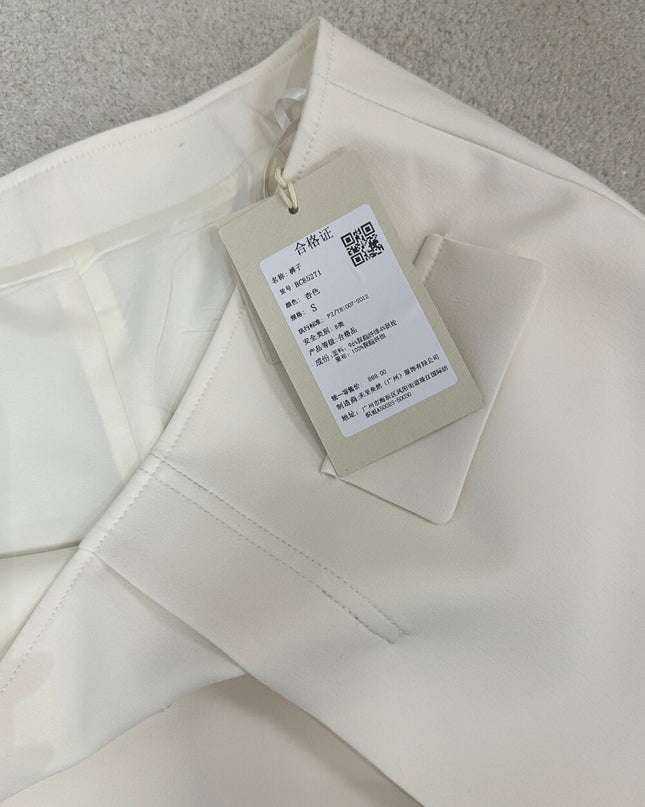 SE GENTLE SUN Elegant Refined Slim-Fit Skort