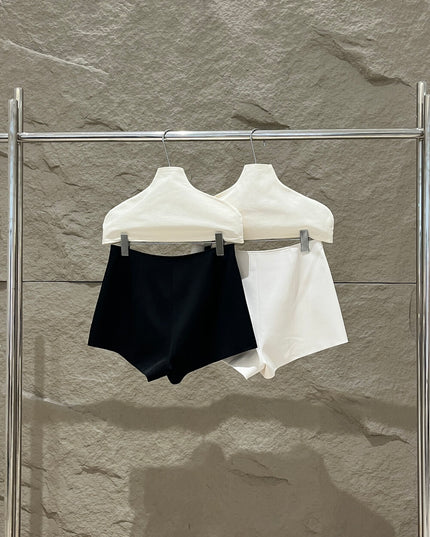SE GENTLE SUN Elegant Refined Slim-Fit Skort