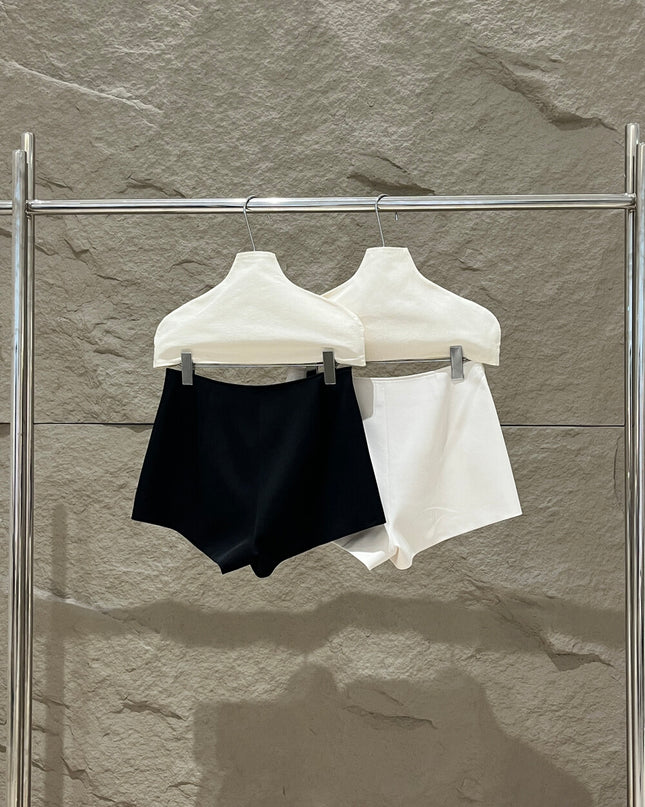 SE GENTLE SUN Elegant Refined Slim-Fit Skort