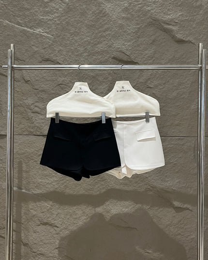 SE GENTLE SUN Elegant Refined Slim-Fit Skort