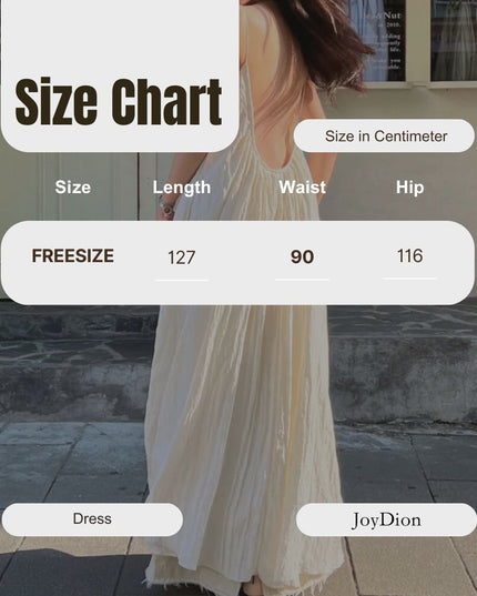 WGWE French Backless Beach Maxi Slip Dress