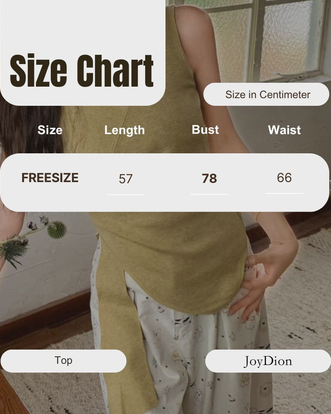 GS.GOOD START Asymmetrical Waist-Slimming Knit Tank