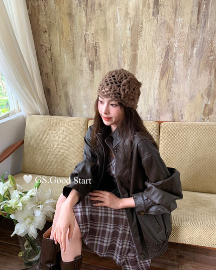 GS.GOOD START Asymmetrical Plaid Cami Dress Set