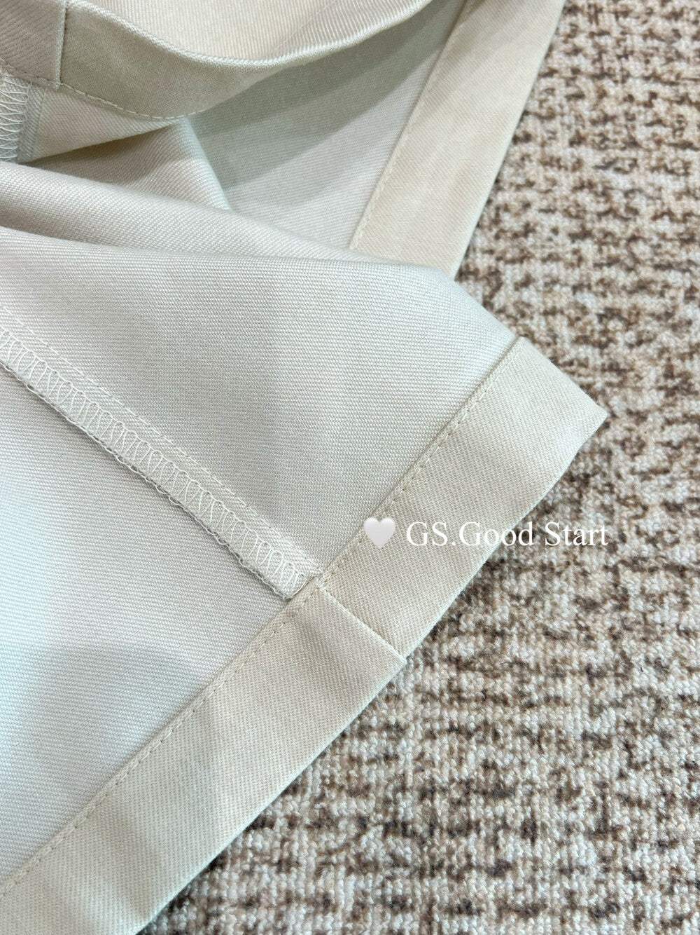 GS.GOOD START Pleated Wide-Leg Trousers with Waist Tie