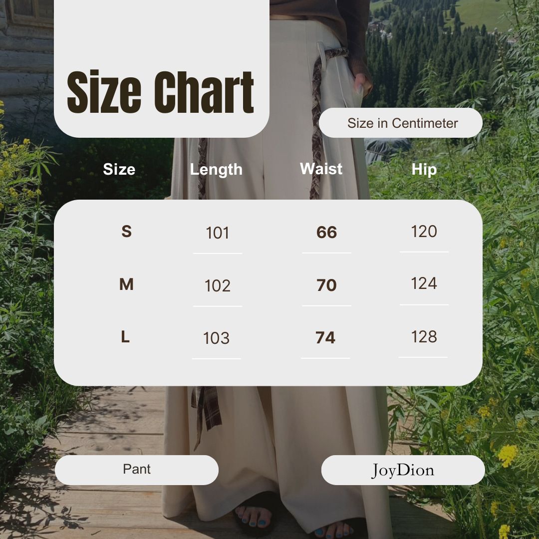 GS.GOOD START Pleated Wide-Leg Trousers with Waist Tie