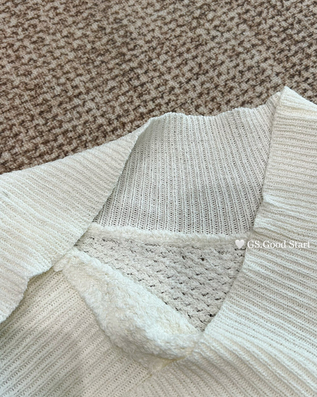 GS.GOOD START Asymmetrical Shoulder Cropped Vest Top