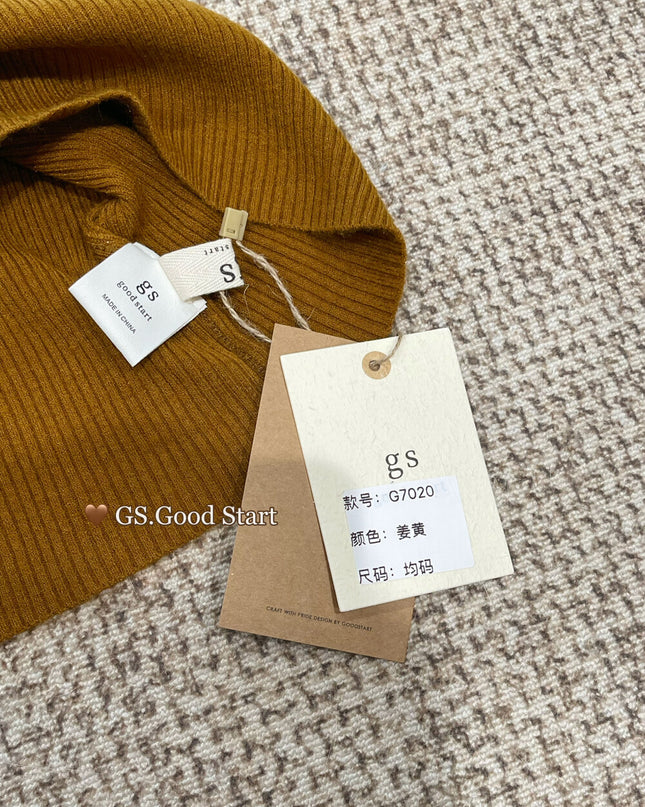 GS.GOOD START Cross-Halter Knit Baddie Tank