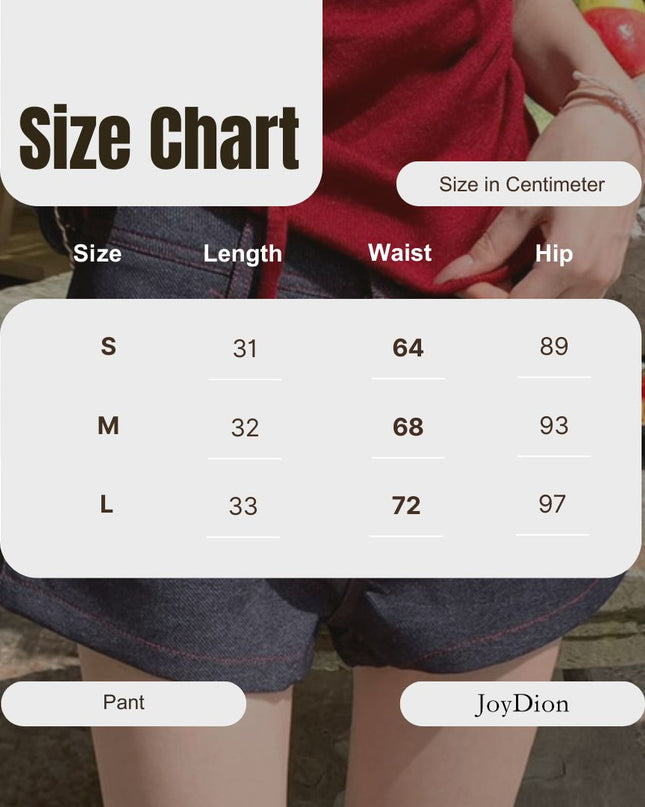 AS OFFICIAL Classic High-Waist Denim Shorts