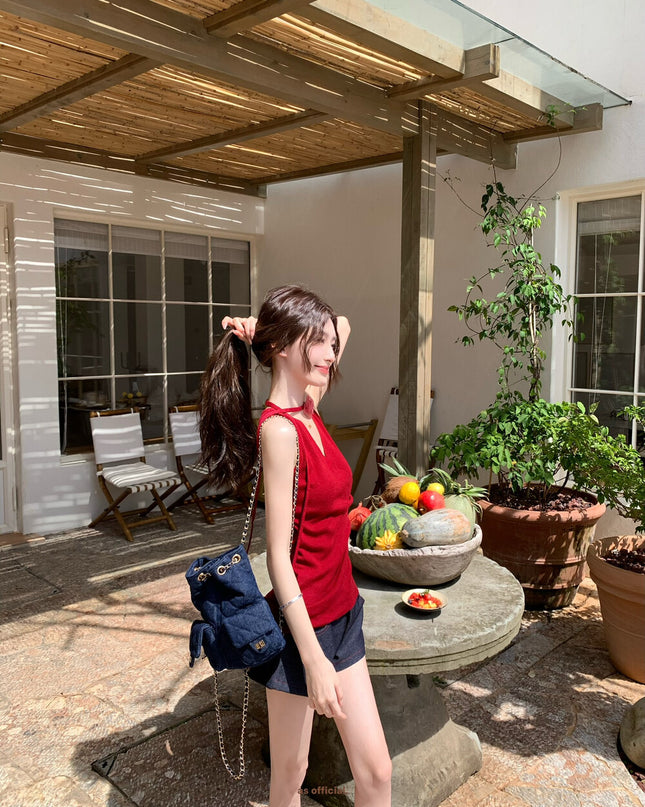 AS OFFICIAL Classic High-Waist Denim Shorts