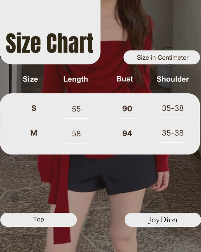 AS OFFICIAL Waist Slimming Drape Tie Knit Top