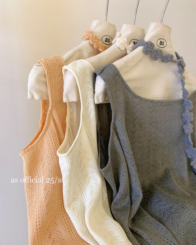 AS OFFICIAL Cutout Cold-Shoulder Knit Top with Waist Belt