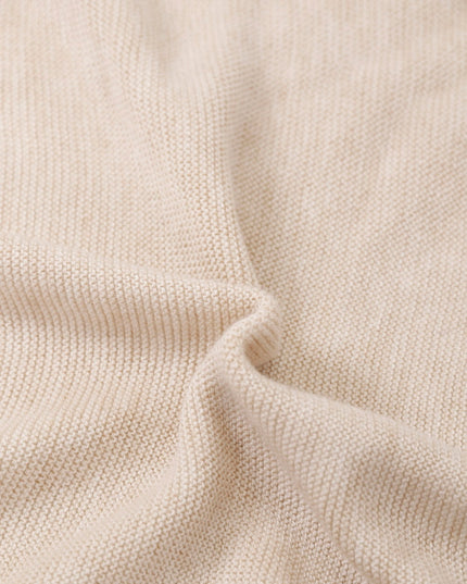 AIXILI Asymmetrical Off-Shoulder Knit Sweater with Waist Tie (wool)