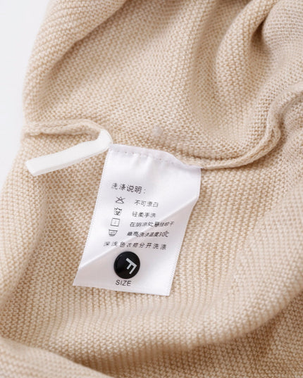 AIXILI Asymmetrical Off-Shoulder Knit Sweater with Waist Tie (wool)