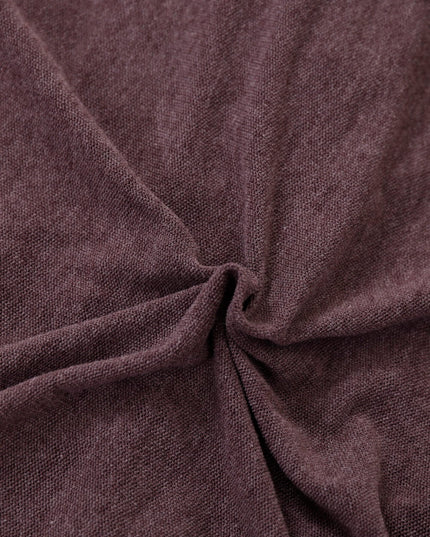 AIXILI V-Neck Asymmetrical Ruffle Sheer Knit Top
