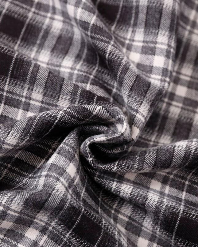 AIXILI Vintage Plaid Asymmetrical Patchwork A-Line Skirt