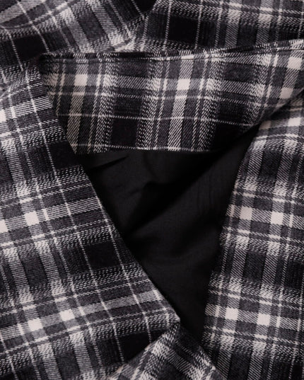 AIXILI Vintage Plaid Asymmetrical Patchwork A-Line Skirt