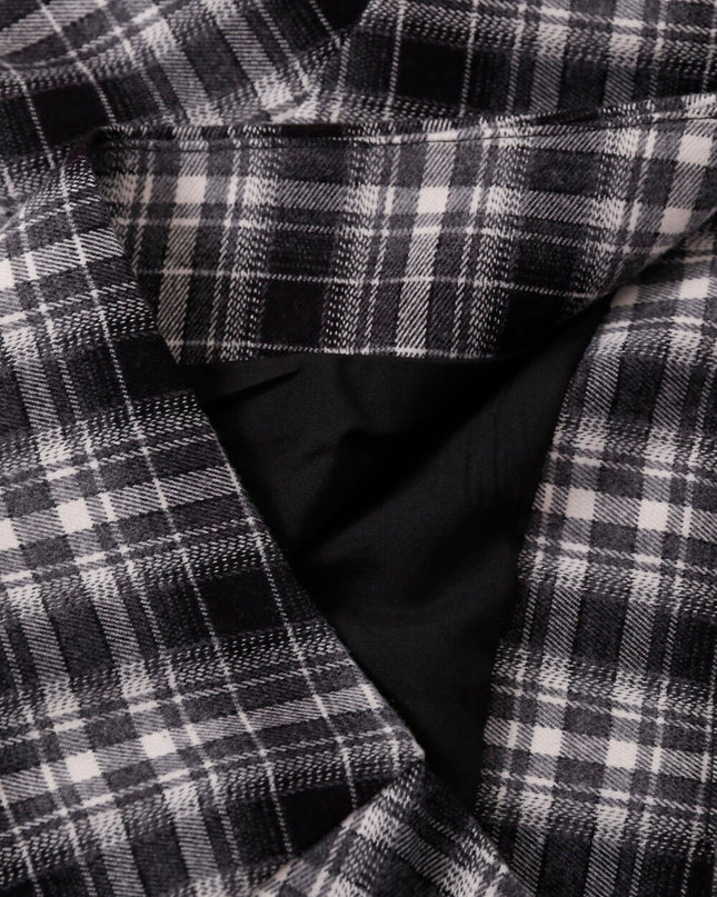 AIXILI Vintage Plaid Asymmetrical Patchwork A-Line Skirt