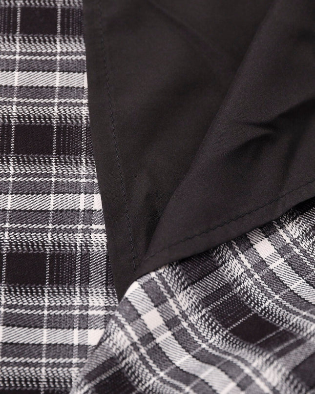 AIXILI Vintage Plaid Asymmetrical Patchwork A-Line Skirt