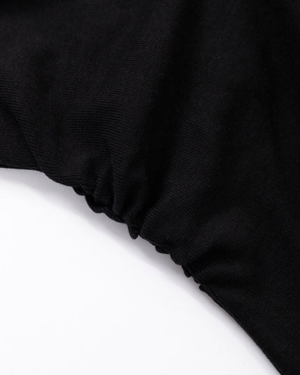 AIXILI Asymmetrical Hem Slim-Fit Knit Top