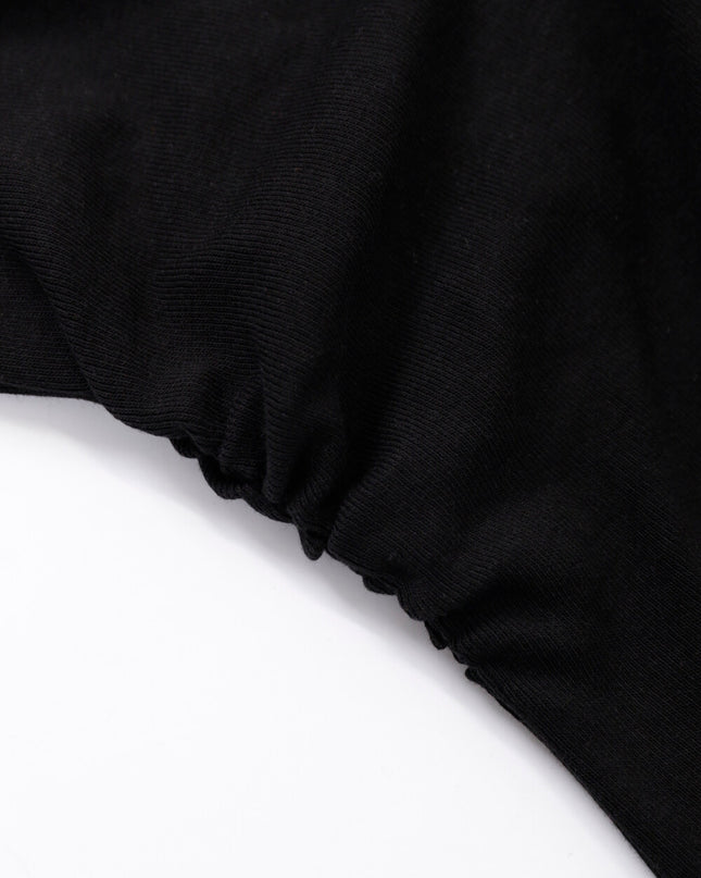 AIXILI Asymmetrical Hem Slim-Fit Knit Top