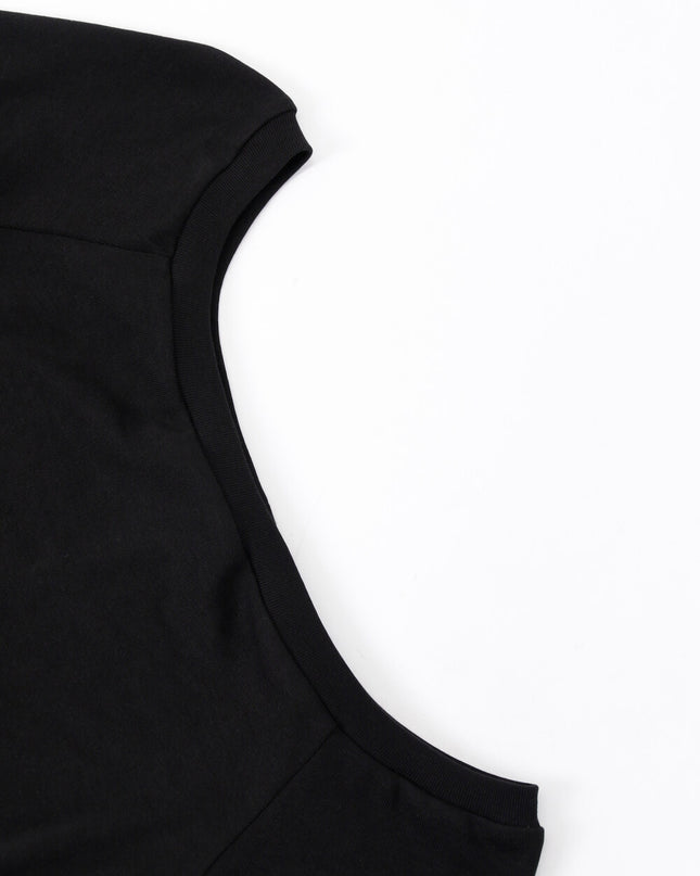 AIXILI Asymmetrical Hem Slim-Fit Knit Top