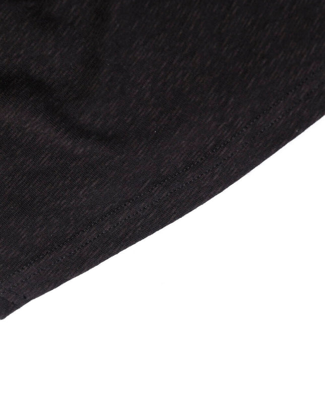 AIXILI Asymmetrical Lace Panel Waist-Tie Knit Top