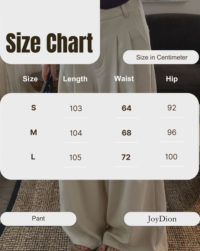 AS OFFICIAL Trendy Wide-Leg Tailored Trousers