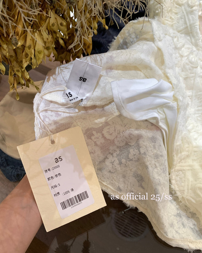 AS OFFICIAL French Romantic Puff Cami Top