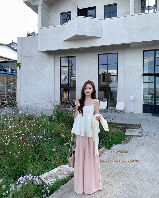 AS OFFICIAL French Romantic Puff Cami Top