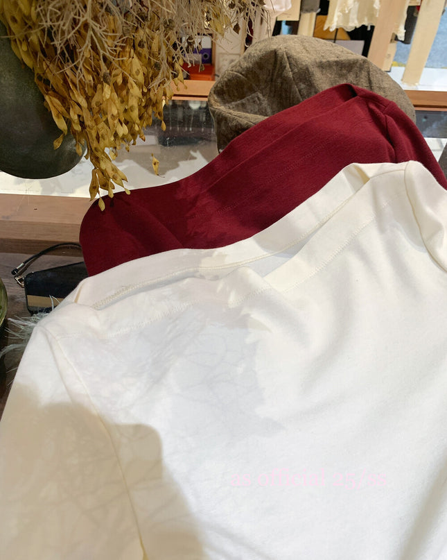 AS OFFICIAL Off-Shoulder Tie-Waist Tee