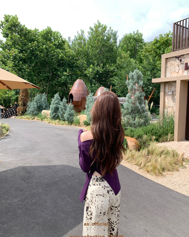 AS OFFICIAL Off-Shoulder Tie-Waist Tee
