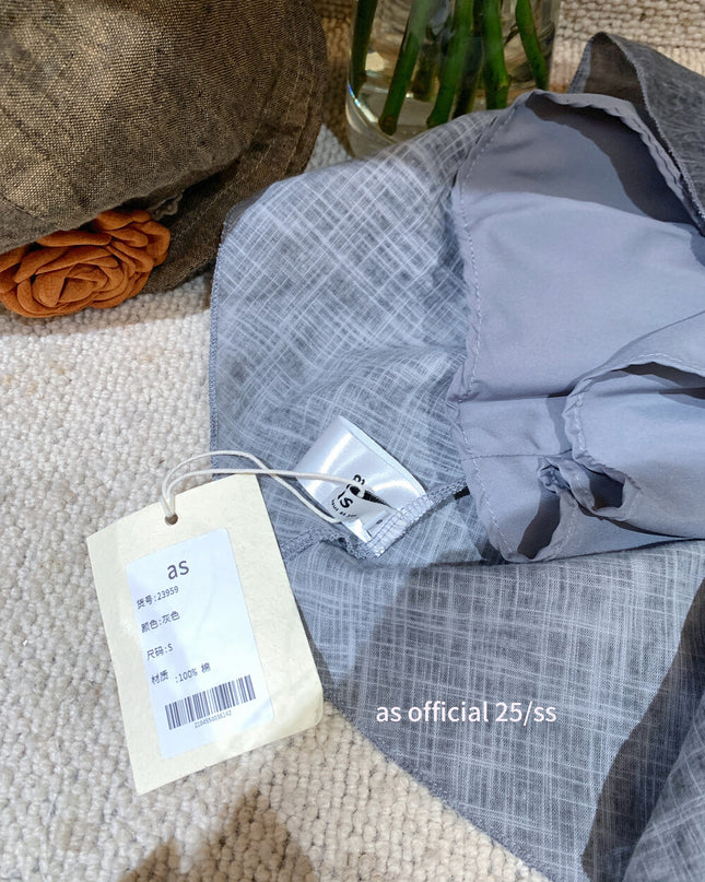 AS OFFICIAL Polo Collar Shirt Dress with Belt