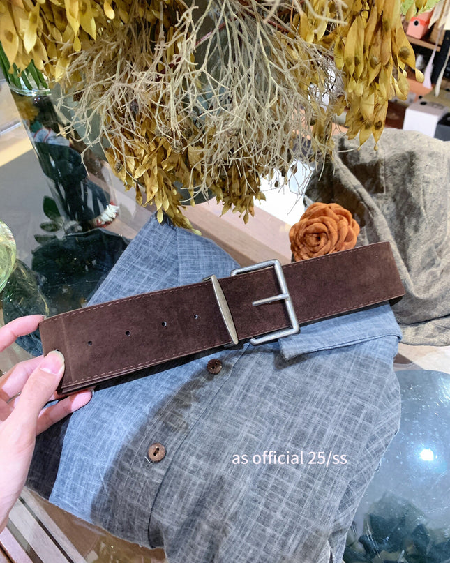 AS OFFICIAL Polo Collar Shirt Dress with Belt