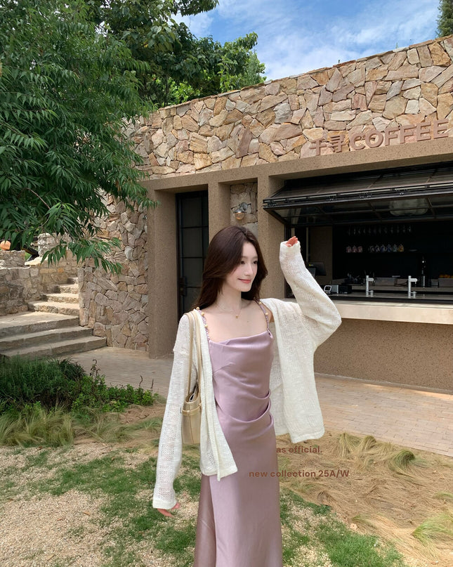 AS OFFICIAL Soft Wool-Blend Knit Cardigan
