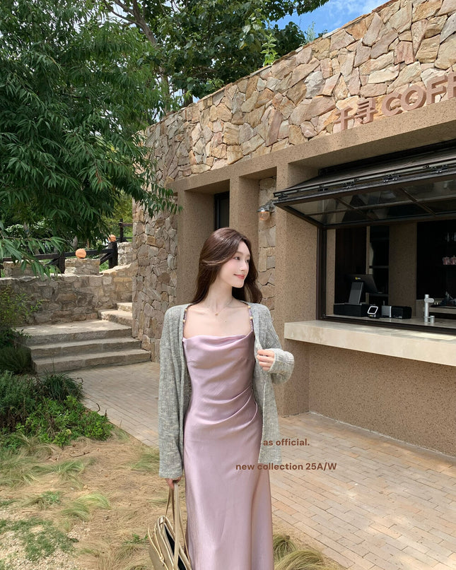 AS OFFICIAL Soft Wool-Blend Knit Cardigan