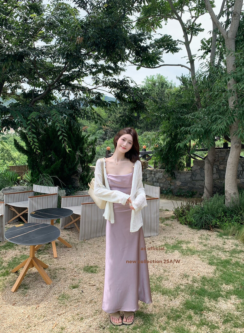 AS OFFICIAL Satin Cowl Neck Maxi Dress with Pearl Sheen