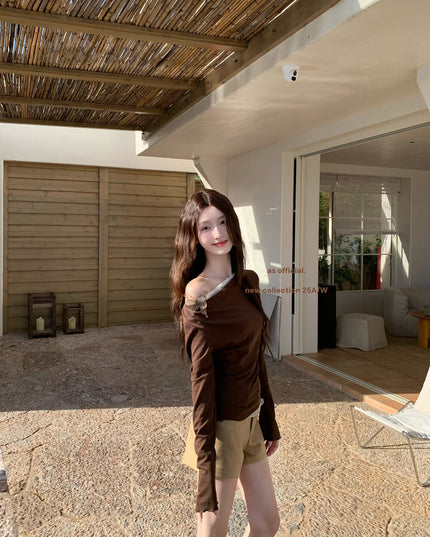 AS OFFICIAL Vintage Suede Belted Shorts