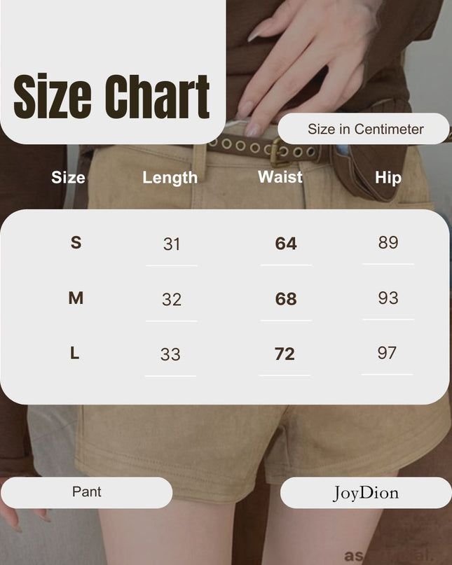 AS OFFICIAL Vintage Suede Belted Shorts