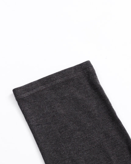 AIXILI Twist-Knot Asym Hem Slim Fit Knit Top