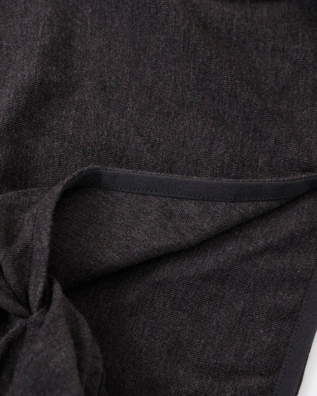 AIXILI Twist-Knot Asym Hem Slim Fit Knit Top