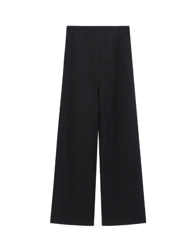 AIXILI Relaxed Drape Wide-Leg Drawstring Pants