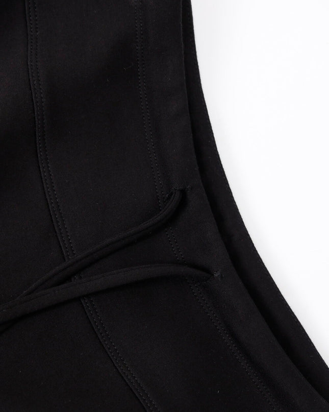 AIXILI Relaxed Drape Wide-Leg Drawstring Pants