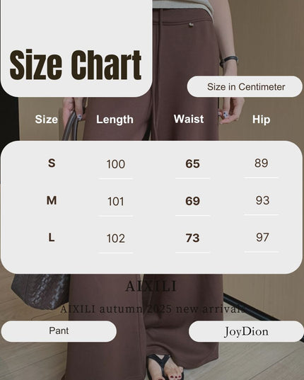 AIXILI Relaxed Drape Wide-Leg Drawstring Pants