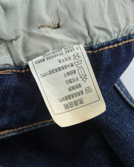 APXIVI Retro High-Waist Flared Hem Denim Pants