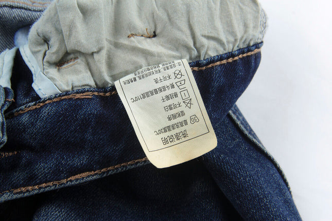 APXIVI Retro High-Waist Flared Hem Denim Pants