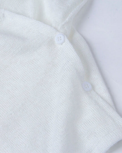 APXIVI Cross-Waist Round Neck Long-Sleeve Tee