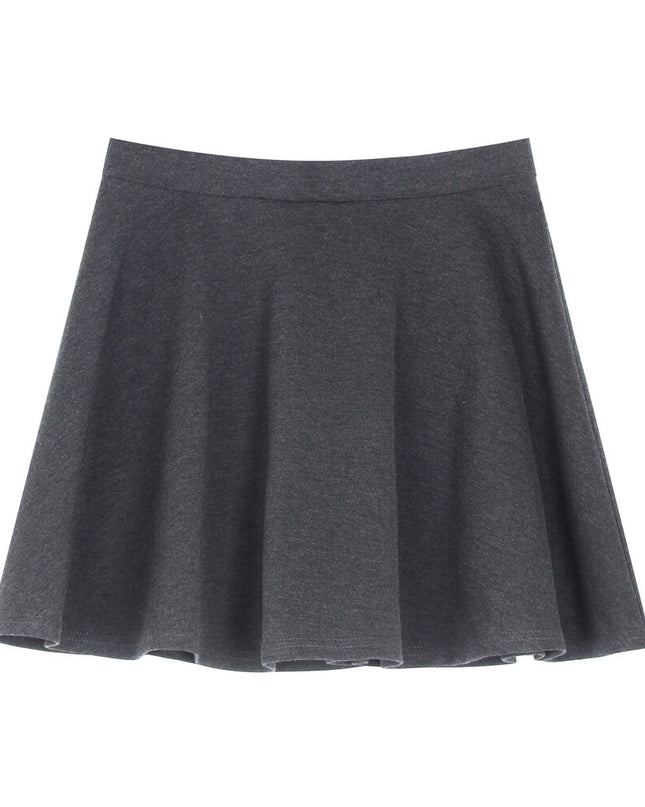 APXIVI High-Waist Slimming A-Line Knit Mini Skirt