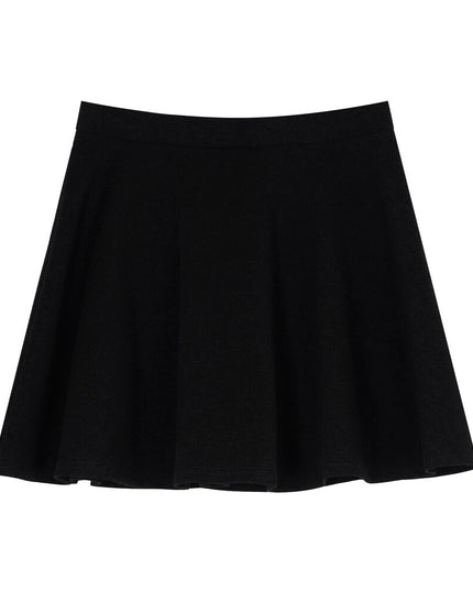 APXIVI High-Waist Slimming A-Line Knit Mini Skirt