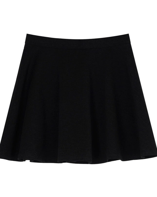 APXIVI High-Waist Slimming A-Line Knit Mini Skirt